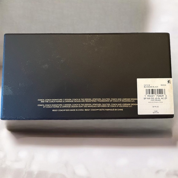 NWT Coach Boxed Slim Accordion Zip Wallet in Signature Textile Jacquard - Picture 6 of 6